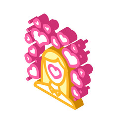 Loving-kindness Meditation Isometric Icon