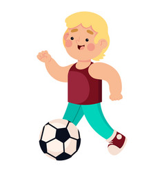 Boy With Soccer Ball Icon