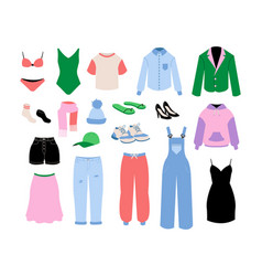 Women Clothes Cartoon Fashion Girls And Adult