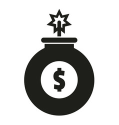 Money Bomb Icon Simple Business Policy