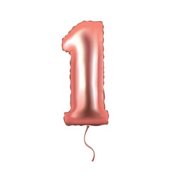 Number One Pink Foil Balloon