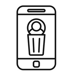 Phone Remove User Icon Outline Delete