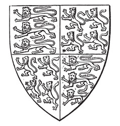 Shield Of Queen Philippa Is A Heraldic