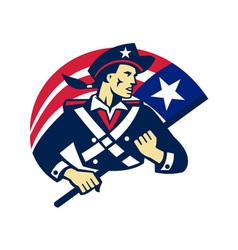 American Patriot Minuteman Flag Retro