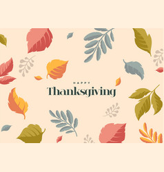 Thanksgiving Background With Leaves