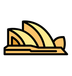 Sydney Opera House Icon Flat