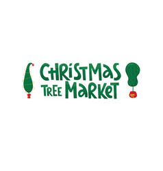 Christmas Tree Market With Grinch Tree