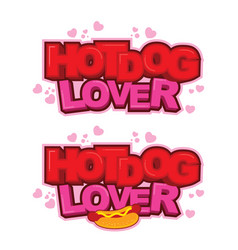 Hot Dog Lover Logo