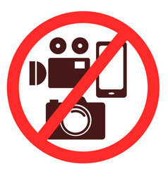 Prohibitory Signs Prohibition Of Video And Photo