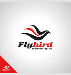 Fly Bird Logo Template