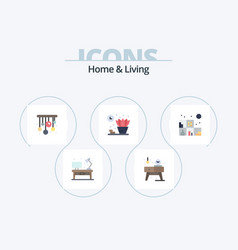 Home And Living Flat Icon Pack 5 Icon Design