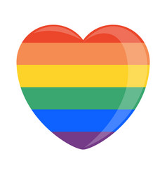 Lgbt Flag In Heart