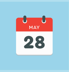 Calendar Day 28 May Days Year