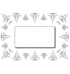 Funeral Decorative Ornate Frame From Abstract