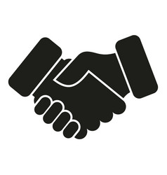 Business Handshake Icon Simple Policy Risk