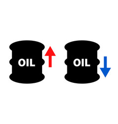 Crude Oil Price Icon Set