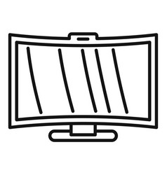 Curved Monitor Icon Outline Computer