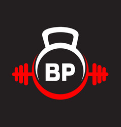 Letter Bp Fitness Gym Logo Concept Fitness Logo