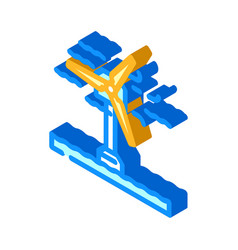 Offshore Wind Turbine Isometric Icon