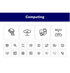 Computing Line Icon Set