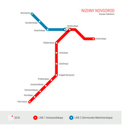 Nizhny Novgorod Russian Federation Metro Map