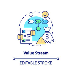 Value Stream Concept Icon