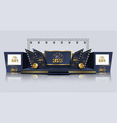 New Year Event Stage Design For Business