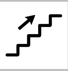 Outline Stairs Icon Side View Way Upward