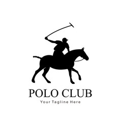 Polo Club Flat Style Logo