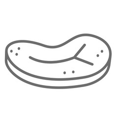 Pork Steak Stroke Icon