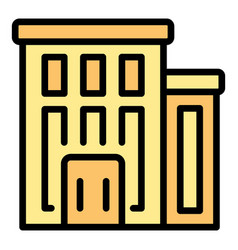 Building Stock Icon Flat