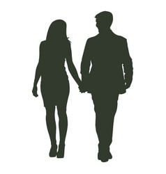 Couple Walking Silhouette Formal