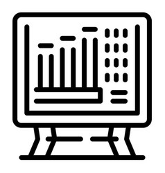 Finance Online Graph Icon Outline Business