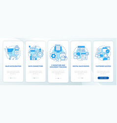 Sales Tools Blue Onboarding Mobile App Screen