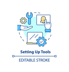 Setting Up Tools Concept Icon