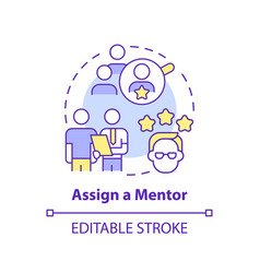 Assign Mentor Concept Icon