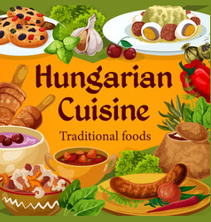 Hungarian Cuisine Hungary Dishes Poster