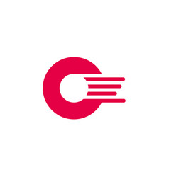 Letter C O Motion Fast Run Logo