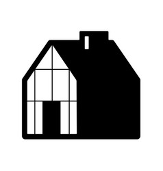 Modern House Icon Symbol Flat