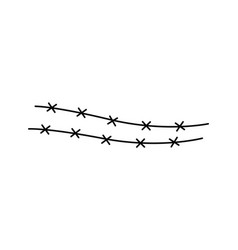 Barbed Wire Doodle Cartoon Military Element