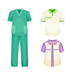 Surgeon Suit And Shirt As Uniform And Workwear