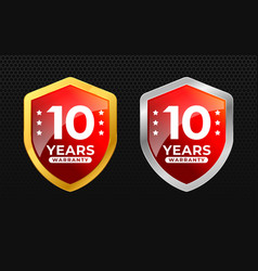 10 Years Warranty Glossy Gold And Silver