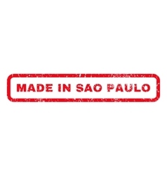 Made In Sao Paulo Rubber Stamp