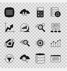 Set Data Analysis Pie Chart Infographic