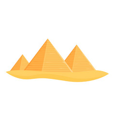 Great Pyramid Icon Cartoon Egypt Desert