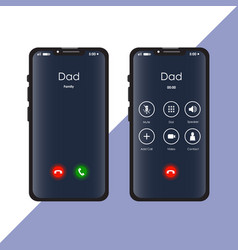 Phone With Dad Calling Screen