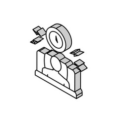 Waking Up Too Early Isometric Icon