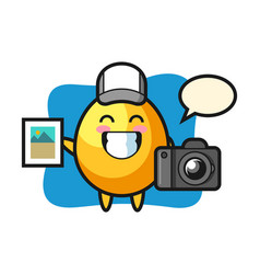 Character Golden Egg As A Photographer