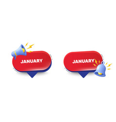 January Month Icon Event Schedule Jan Date Red