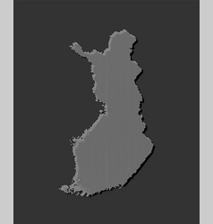 Map Finland From Dots Digital Template